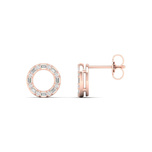 1/4 Ctw Ana de Aramas Circle Lab Grown Fashion Earring
