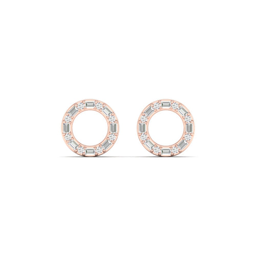 1/4 Ctw Ana de Aramas Circle Lab Grown Fashion Earring