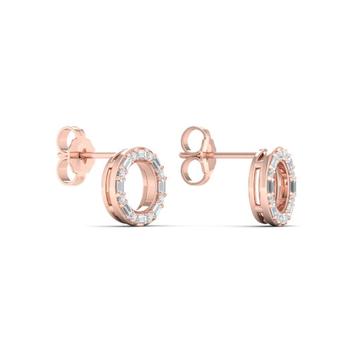 1/4 Ctw Ana de Aramas Circle Lab Grown Fashion Earring
