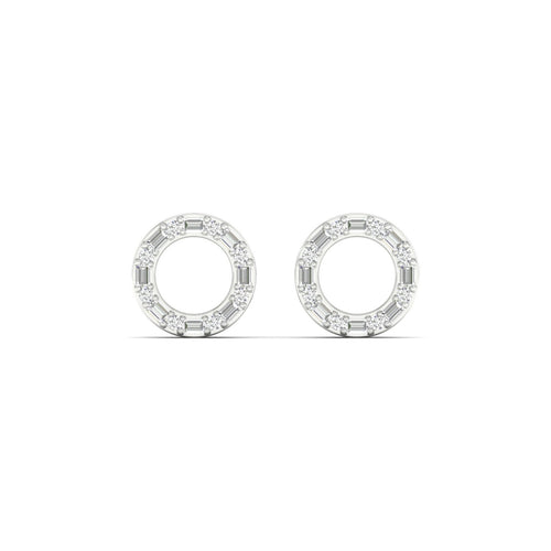 1/4 Ctw Ana de Aramas Circle Lab Grown Fashion Earring