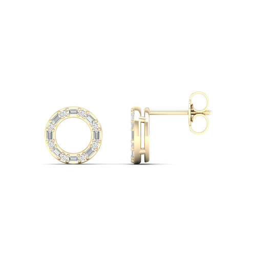 1/4 Ctw Ana de Aramas Circle Lab Grown Fashion Earring