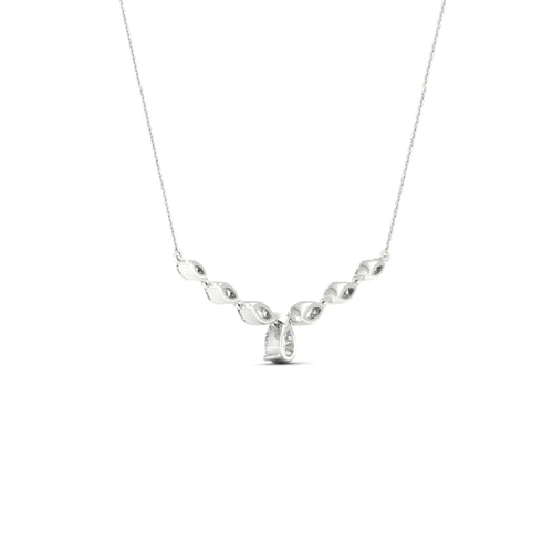 2 1/3 ctw Pear Marquise Fashion Lab Grown Necklace