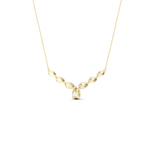 2 1/3 ctw Pear Marquise Fashion Lab Grown Necklace