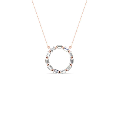 1/4 Ctw Ana de Aramas Baguette Circle Lab Grown Fashion Pendant
