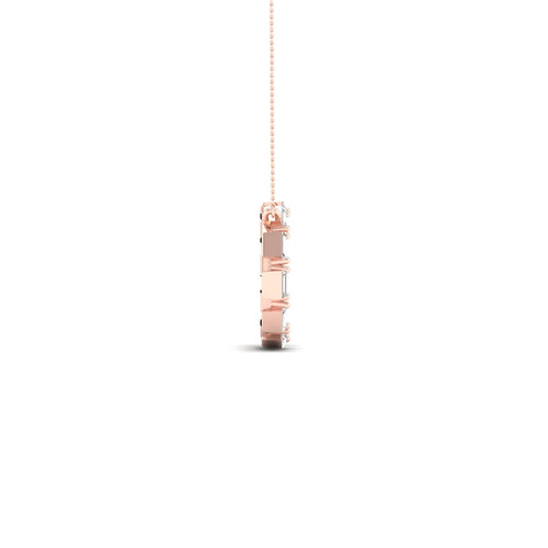 1/4 Ctw Ana de Aramas Baguette Circle Lab Grown Fashion Pendant