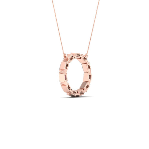 1/4 Ctw Ana de Aramas Baguette Circle Lab Grown Fashion Pendant