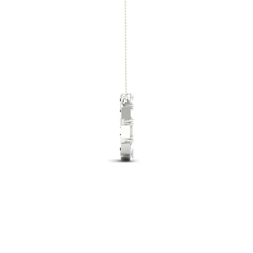 1/4 Ctw Ana de Aramas Baguette Circle Lab Grown Fashion Pendant