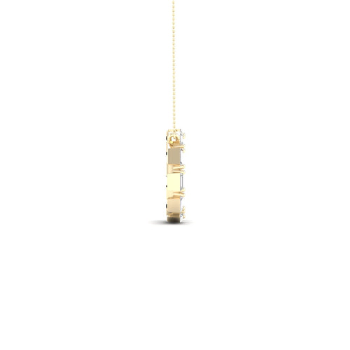 1/4 Ctw Ana de Aramas Baguette Circle Lab Grown Fashion Pendant