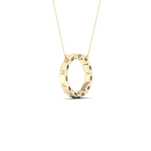 1/4 Ctw Ana de Aramas Baguette Circle Lab Grown Fashion Pendant