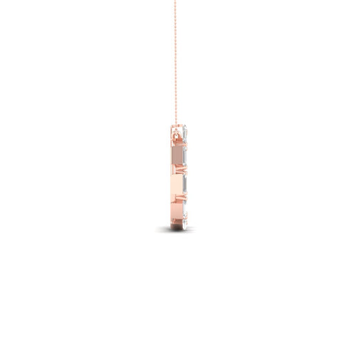 1/2 Ctw Ana de Aramas Baguette Circle Lab Grown Fashion Pendant