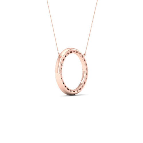 1/2 Ctw Ana de Aramas Circle Baguette Round Lab Grown Fashion Pendant