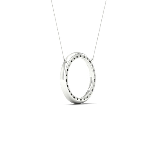 1/2 Ctw Ana de Aramas Circle Baguette Round Lab Grown Fashion Pendant
