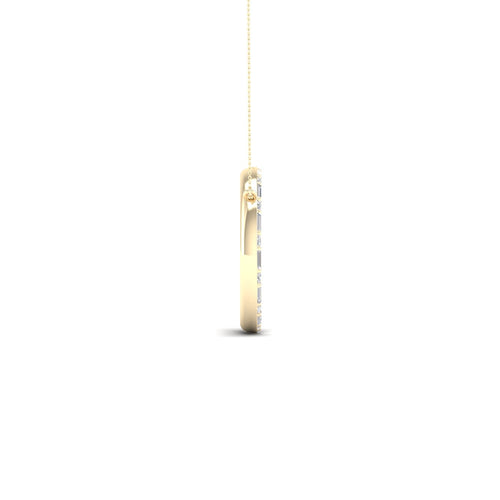 1/2 Ctw Ana de Aramas Circle Baguette Round Lab Grown Fashion Pendant