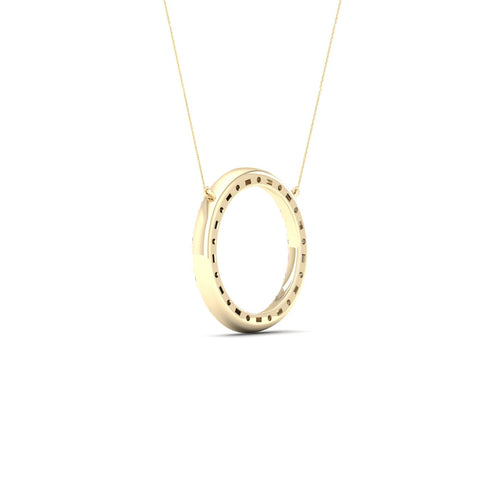 1/2 Ctw Ana de Aramas Circle Baguette Round Lab Grown Fashion Pendant
