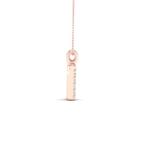 "N" Initial Lab Grown Fashion Pendant