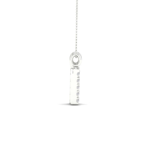 "N" Initial Lab Grown Fashion Pendant