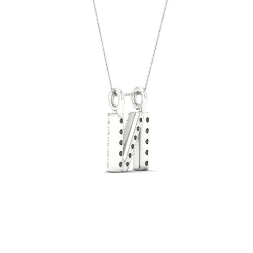 "N" Initial Lab Grown Fashion Pendant