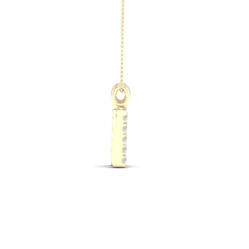 "N" Initial Lab Grown Fashion Pendant