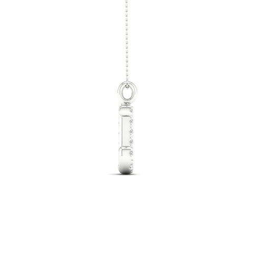 "J" Initial Lab Grown Fashion Pendant