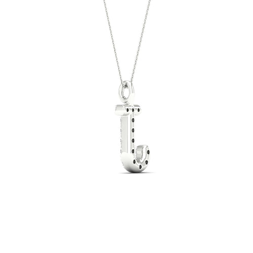 "J" Initial Lab Grown Fashion Pendant