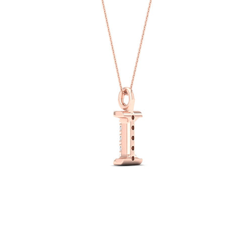 "I" Initial Lab Grown Fashion Pendant