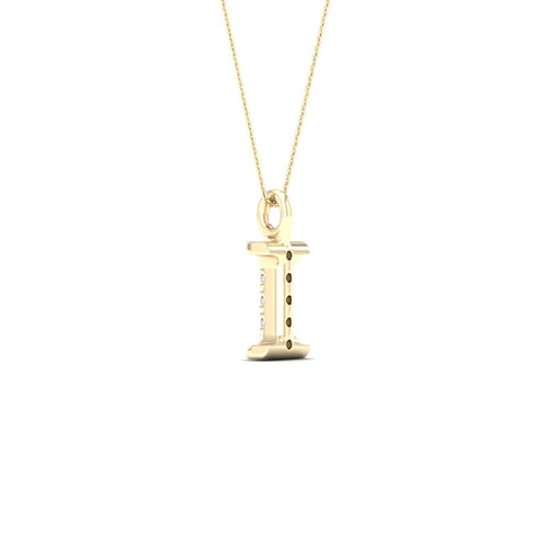 "I" Initial Lab Grown Fashion Pendant