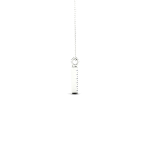 "V" Initial Lab Grown Fashion Pendant