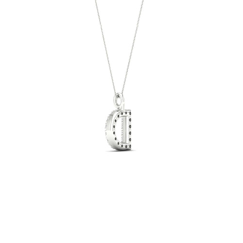 "D" Initial Lab Grown Fashion Pendant