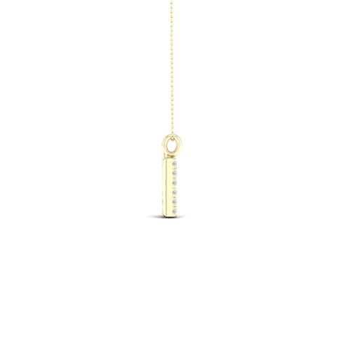 "D" Initial Lab Grown Fashion Pendant
