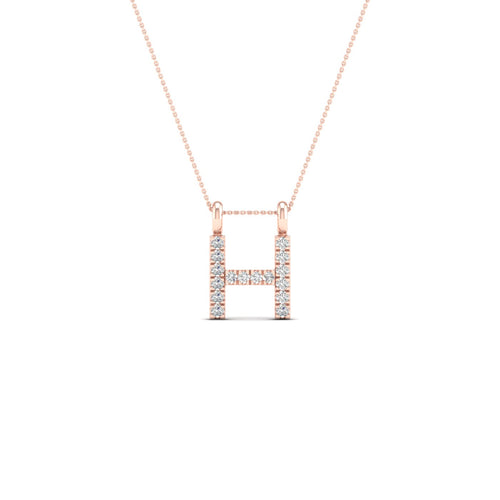"H" Initial Lab Grown Fashion Pendant