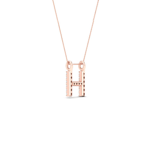 "H" Initial Lab Grown Fashion Pendant