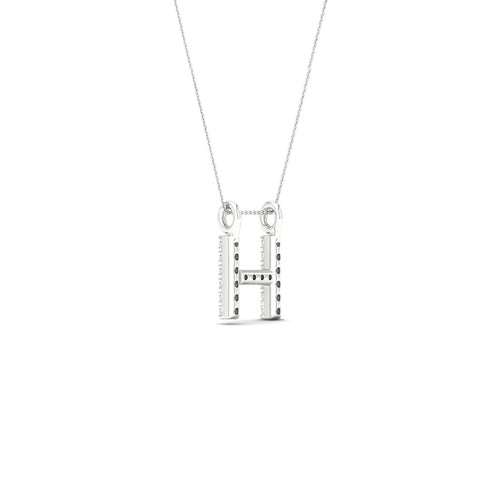 "H" Initial Lab Grown Fashion Pendant