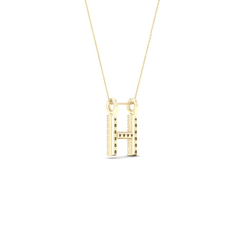 "H" Initial Lab Grown Fashion Pendant