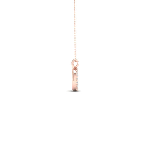 "O" Initial Lab Grown Fashion Pendant