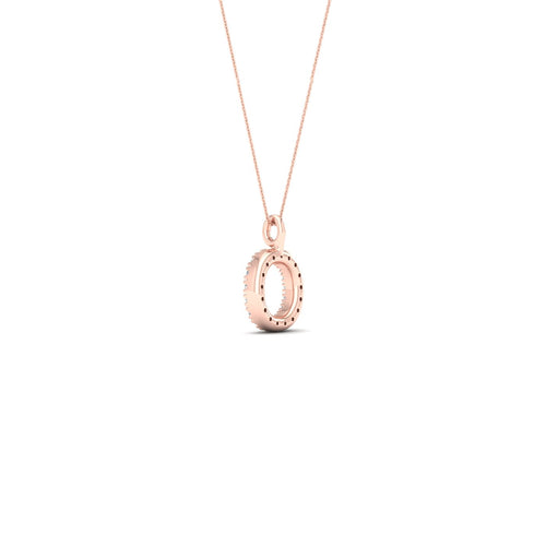 "O" Initial Lab Grown Fashion Pendant