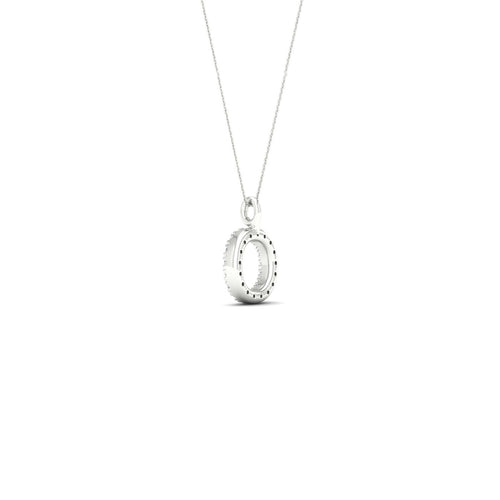 "O" Initial Lab Grown Fashion Pendant