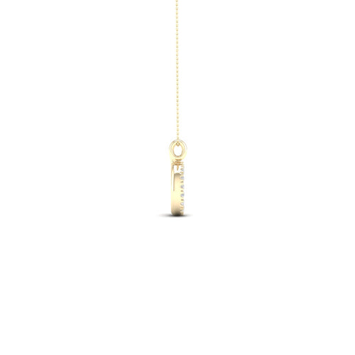 "O" Initial Lab Grown Fashion Pendant