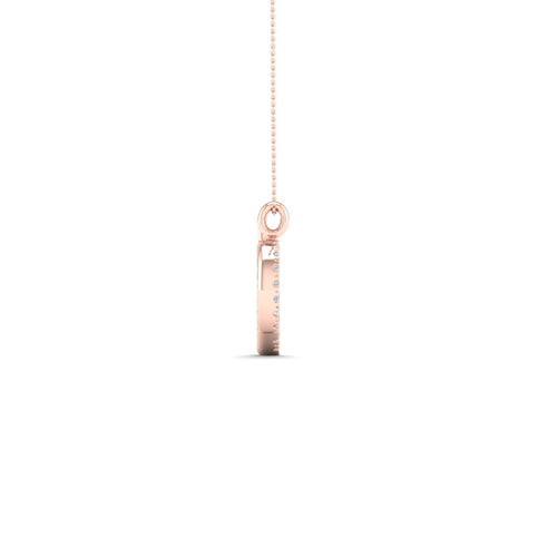 "Q" Initial Lab Grown Fashion Pendant