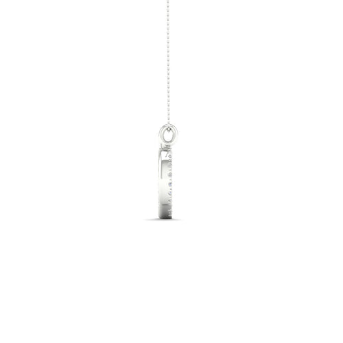 "Q" Initial Lab Grown Fashion Pendant