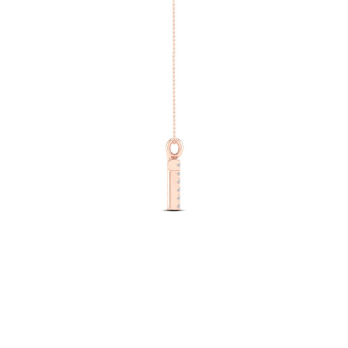 "T" Initial Lab Grown Fashion Pendant
