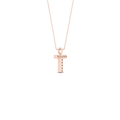 "T" Initial Lab Grown Fashion Pendant