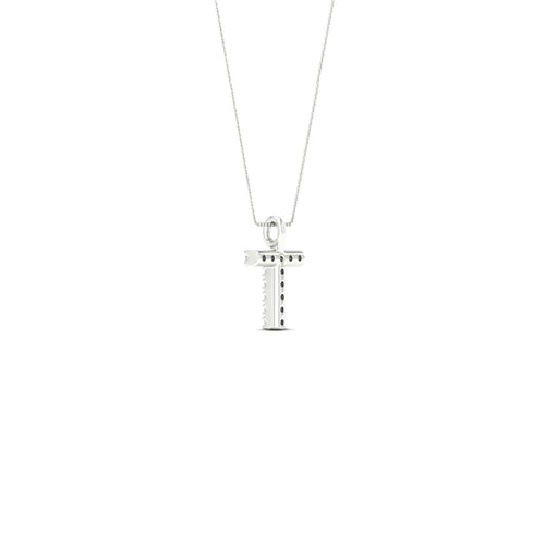 "T" Initial Lab Grown Fashion Pendant