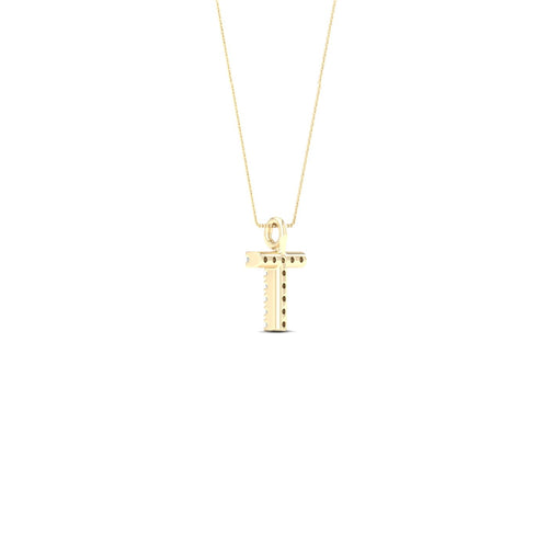 "T" Initial Lab Grown Fashion Pendant