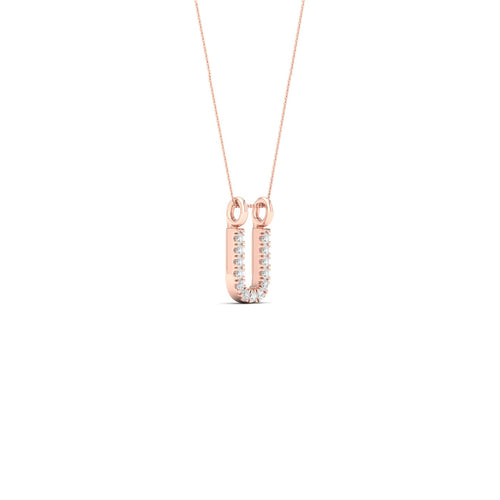 "U" Initial Lab Grown Fashion Pendant