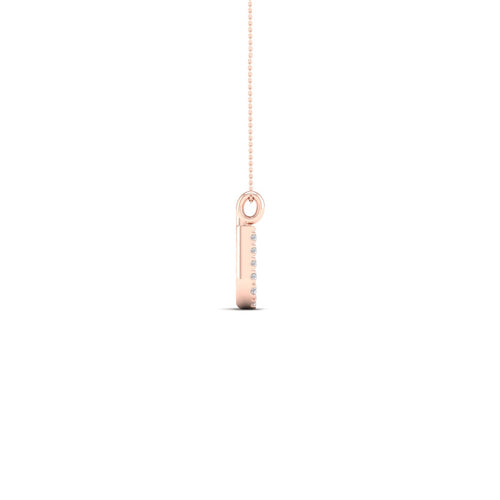 "U" Initial Lab Grown Fashion Pendant