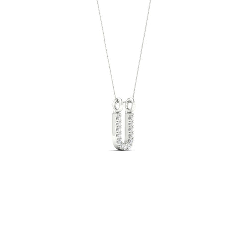 "U" Initial Lab Grown Fashion Pendant