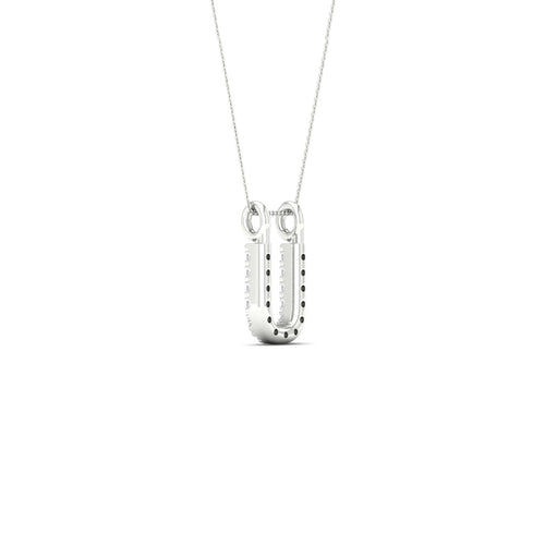"U" Initial Lab Grown Fashion Pendant
