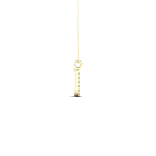 "U" Initial Lab Grown Fashion Pendant