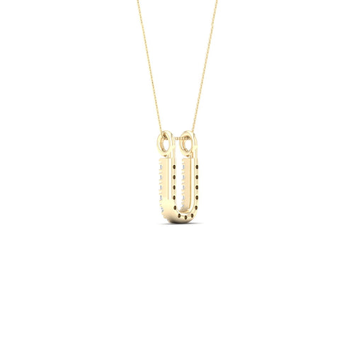 "U" Initial Lab Grown Fashion Pendant