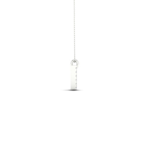 "W" Initial Lab Grown Fashion Pendant